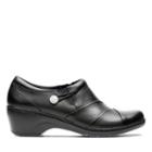 Clarks Channing Ann - Black Leather - Womens 9