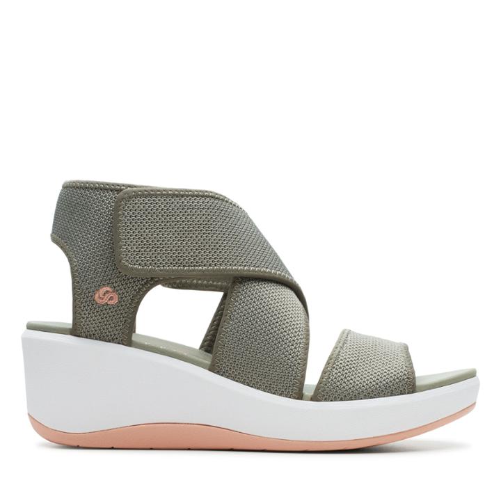 Clarks Step Cali Palm - Olive - Womens 7