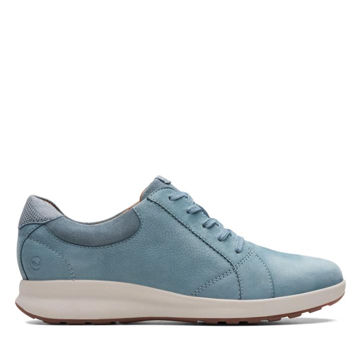Clarks Un Adorn Lace - Blue Grey - Womens 7