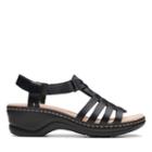 Clarks Lexi Bridge - Black Leather - Womens 9