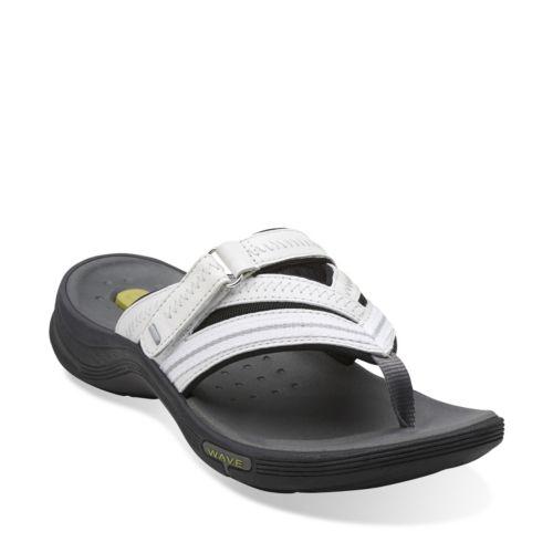 Clarks Wave.coast In White Leather