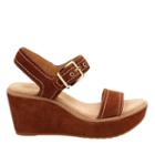 Clarks Aisley Orchid - Dark Tan Suede - Womens 9