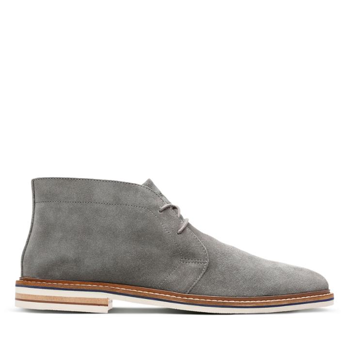 Clarks Dezmin Mid - Grey Suede - Mens 10.5