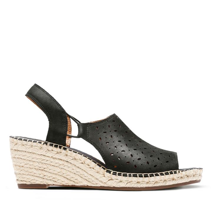 Clarks Petrina Gail - Black Nubuck - Womens 5