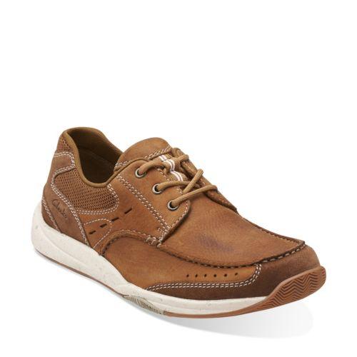 Clarks Allston Edge In Tan Nubuck