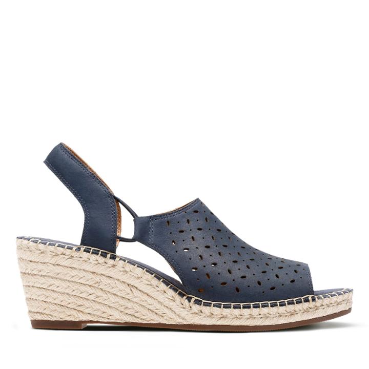 Clarks Petrina Gail - Navy Nubuck - Womens 8