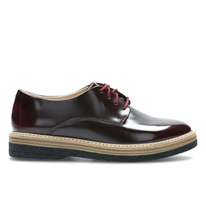 Clarks Zante Zara - Burgundy Leather - Womens 9.5