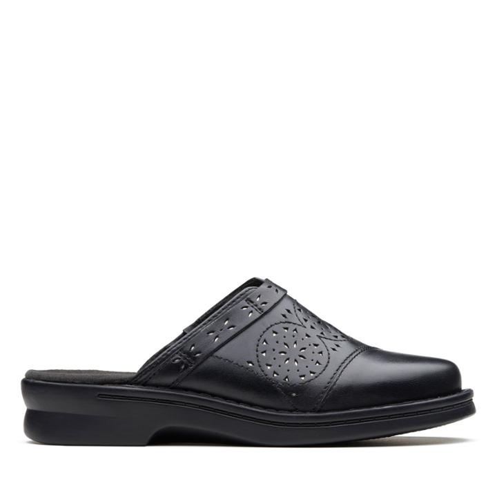 Clarks Patty Renata - Black Leather - Womens 5
