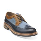 Clarks Darby Limit In Blue Combi