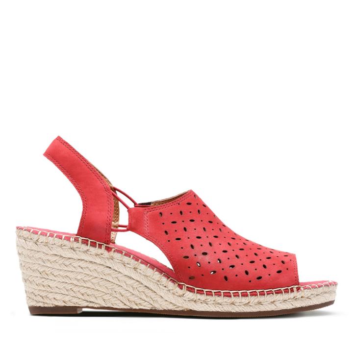 Clarks Petrina Gail - Red Nubuck - Womens 8