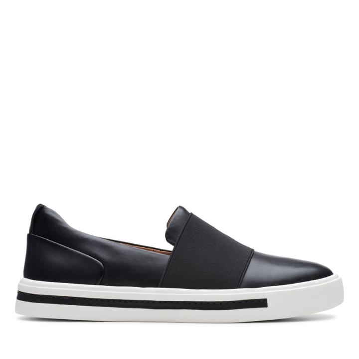 Clarks Un Maui Step - Black Leather - Womens 5