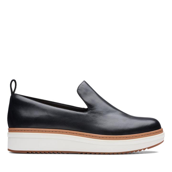 Clarks Teadale Genna - Black Leather - Womens 7.5