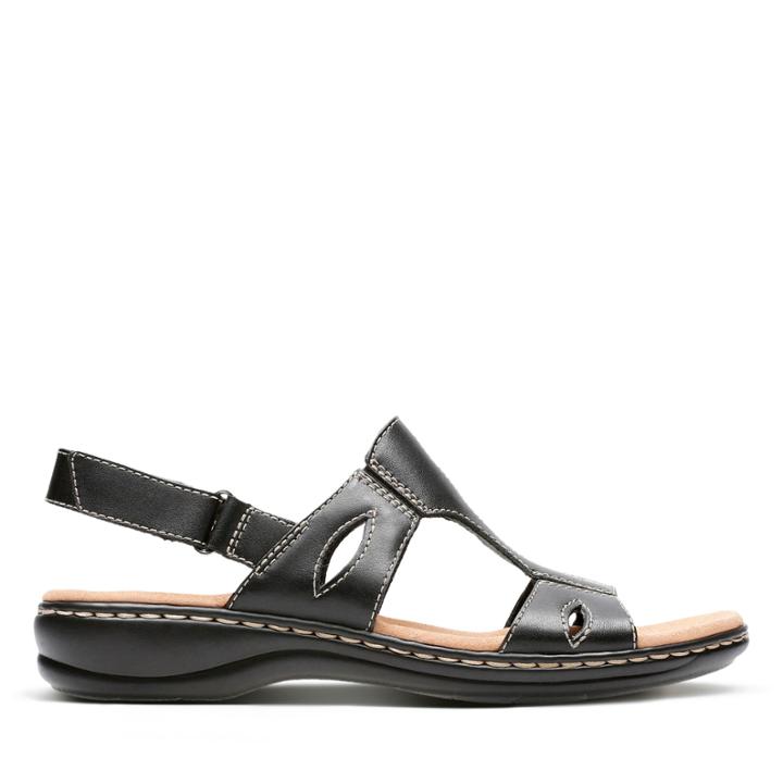 Clarks Leisa Lakelyn - Black Leather - Womens 5