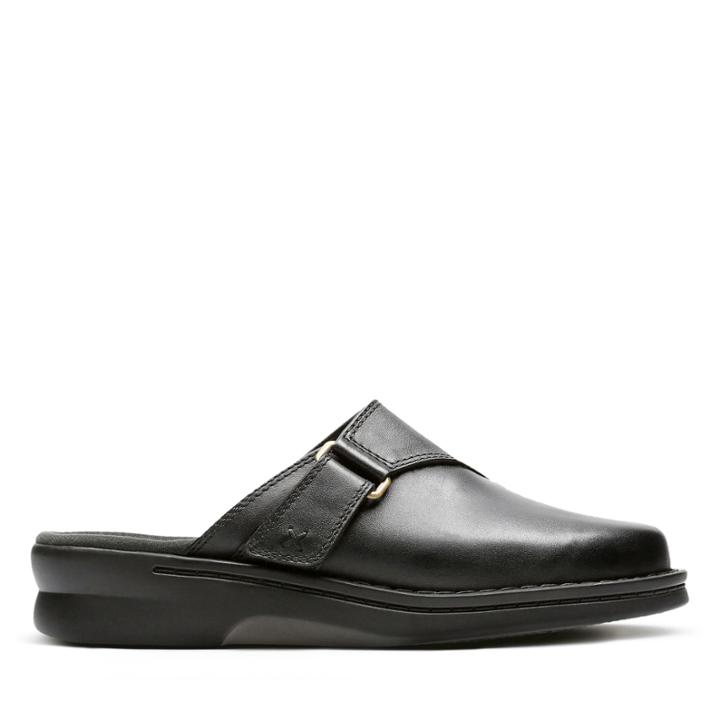 Clarks Patty Nell - Black Leather - Womens 9