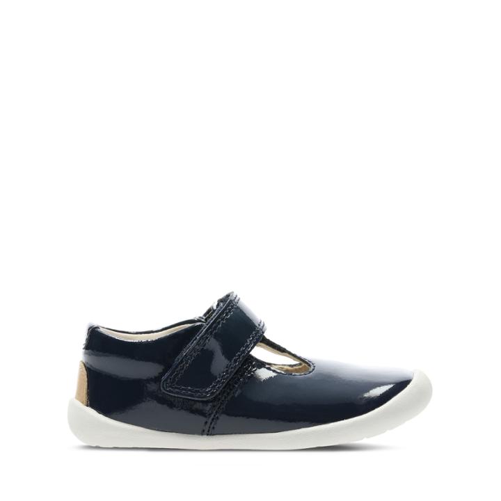 Clarks Roamer Go - Navy Patent - Childrens 4.5