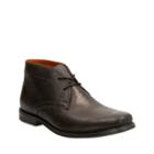 Clarks Holmby Top In Black Leather