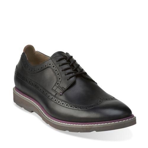 Clarks Gambeson Dress In Black Leather