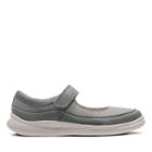 Clarks Cloud Fiesta - Grey Leather - Childrens 7.5