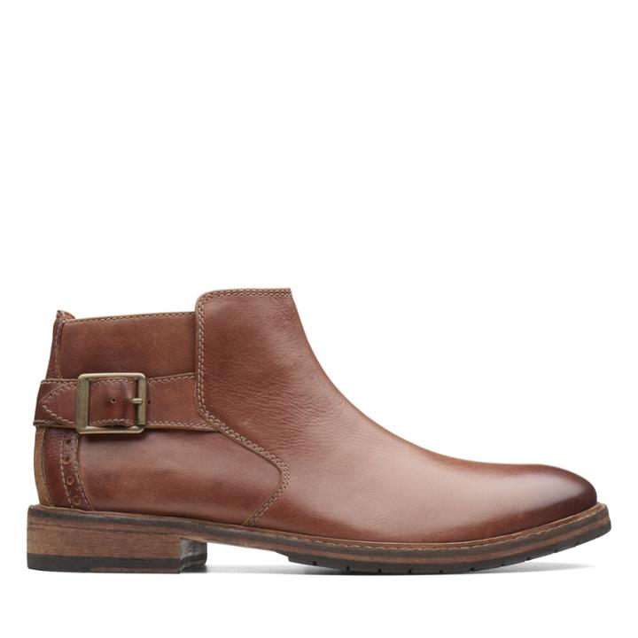 Clarks Clarkdale Remi - Dark Tan Leather - Mens 9.5