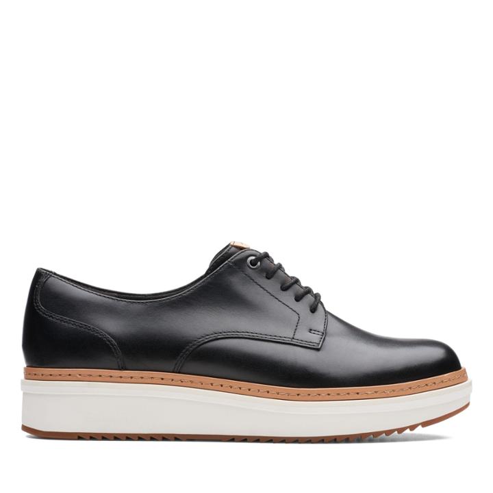 Clarks Teadale Rhea - Black Smooth - Womens 7.5