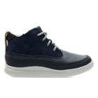 Clarks Cloud Air First - Navy Leather - Childrens 5.5