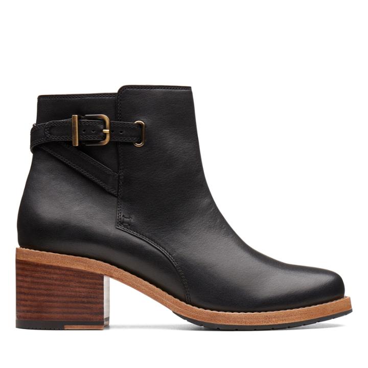Clarks Clarkdale Jax - Black Leather - Womens 10