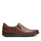 Clarks Unnature Easy - Brown Leather - Mens 8