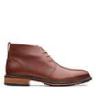 Clarks Costigan Mid - Dark Tan Leather - Mens 13