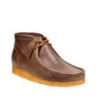 Clarks Wallabee Boot In Camel Leather