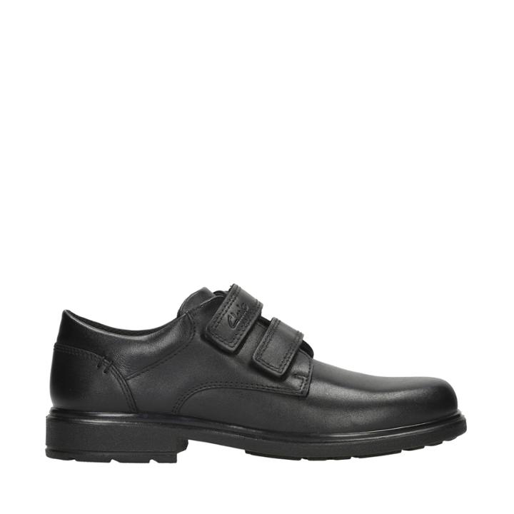 Clarks Remi Pace Youth - Black Leather - Childrens 2.5