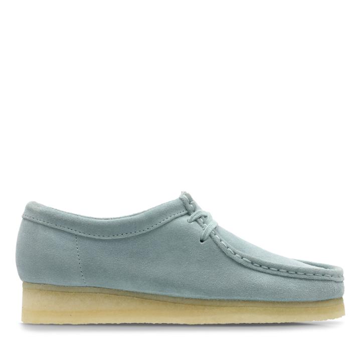 Clarks Wallabee - Blue/grey - Womens 6.5