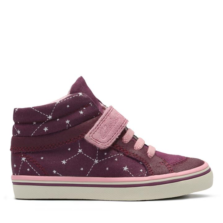 Clarks Juggle Tam First - Plum - Childrens 4.5
