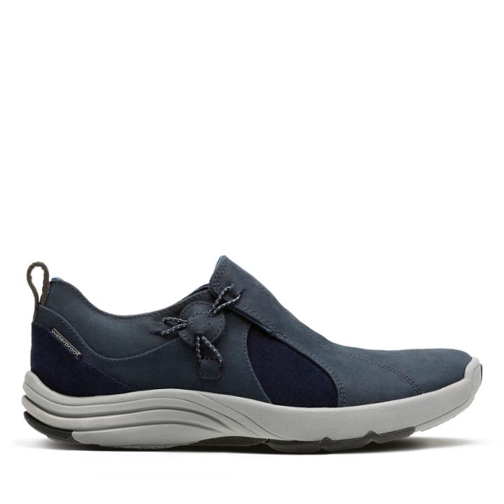 Clarks Wave River - Navy Nubuck - Womens 10