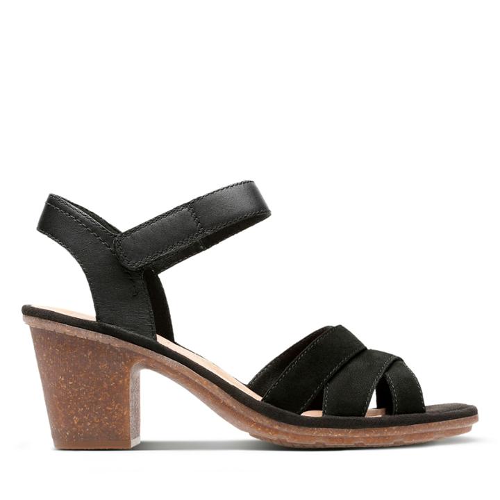 Clarks Sashlin Jeneva - Black Nubuck - Womens 7