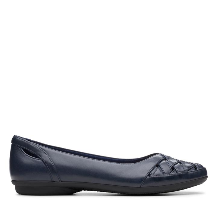 Clarks Gracelin Maze - Navy Leather - Womens 10