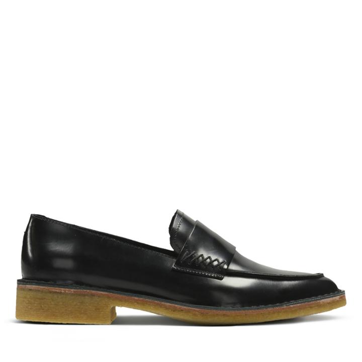 Clarks Friya Loafer - Black Leather - Womens 7.5