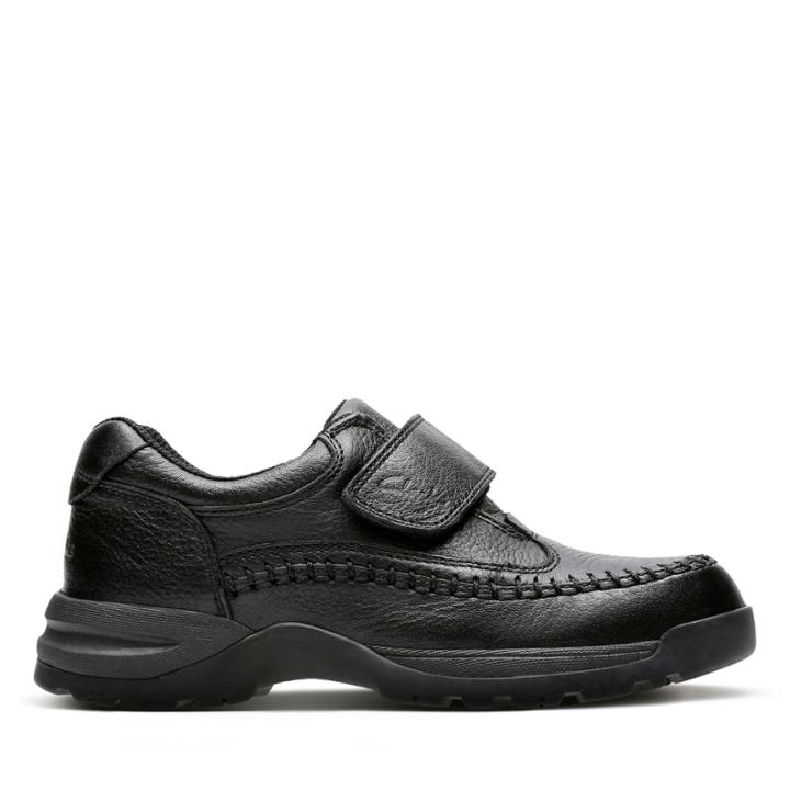 Clarks Caribou V Jnr - Black - Childrens 4
