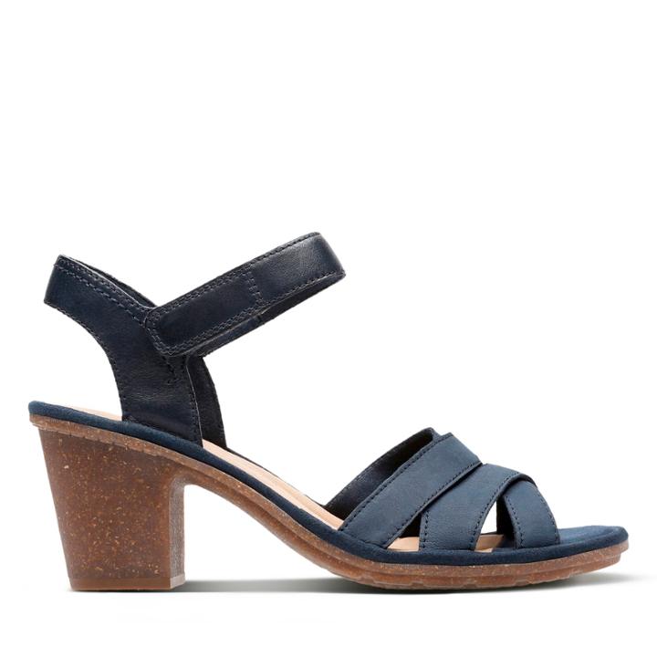 Clarks Sashlin Jeneva - Navy Nubuck - Womens 9