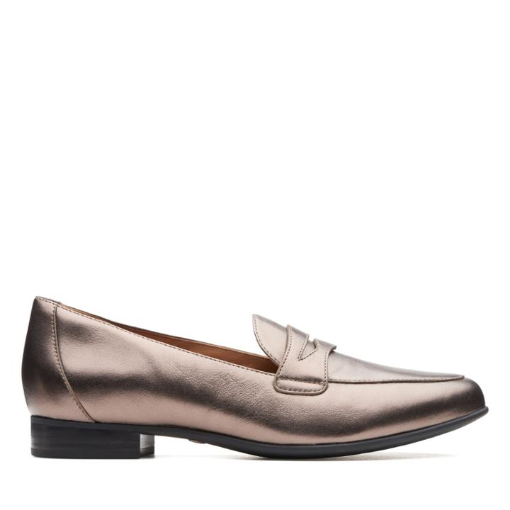 Clarks Un Blush Go - Pebble Metallic - Womens 5