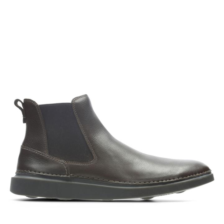 Clarks Hale Mid - Dark Brown Leather - Mens 10