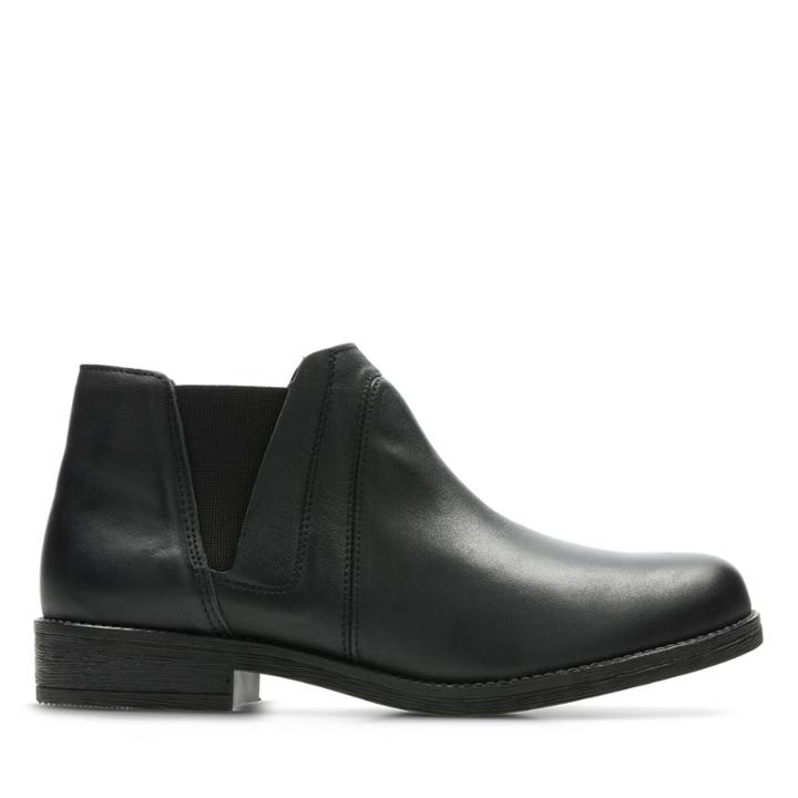 Clarks Demi Beat - Black Leather - Womens 6.5
