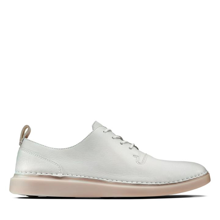 Clarks Hale Lace - White Leather - Womens 8