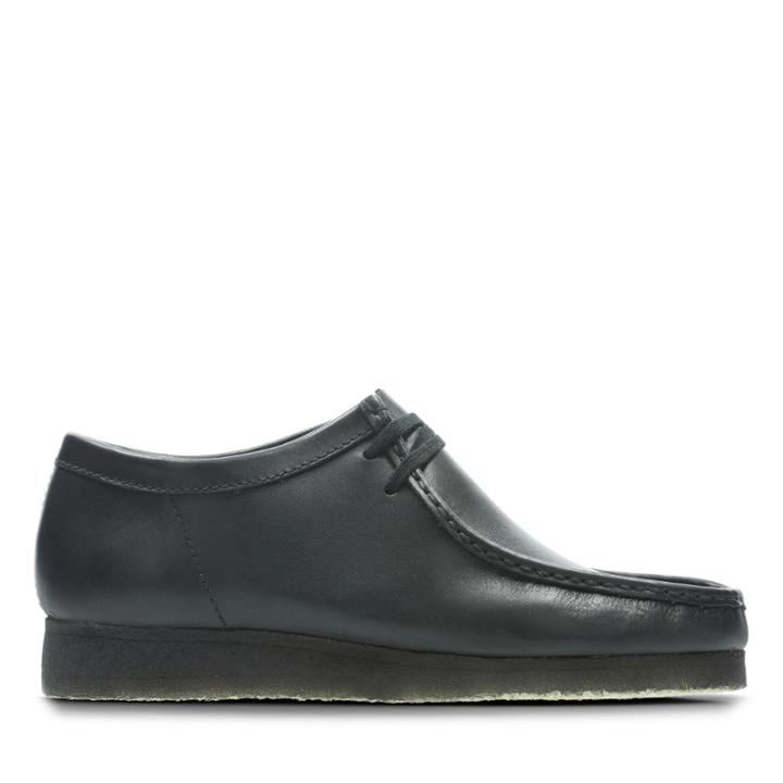 Clarks Wallabee - Black Leather - Mens 10.5
