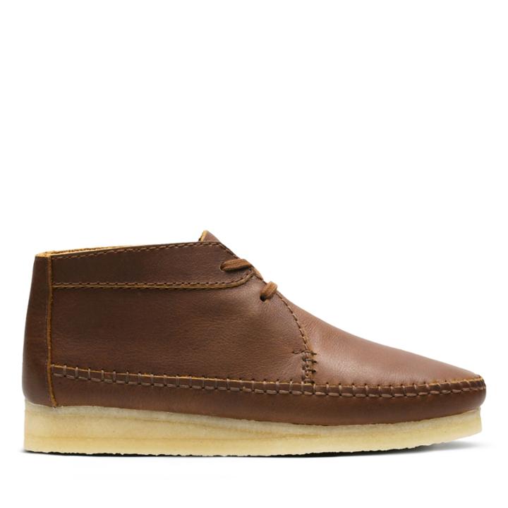 Clarks Weaver Boot - Tan Leather - Mens 8