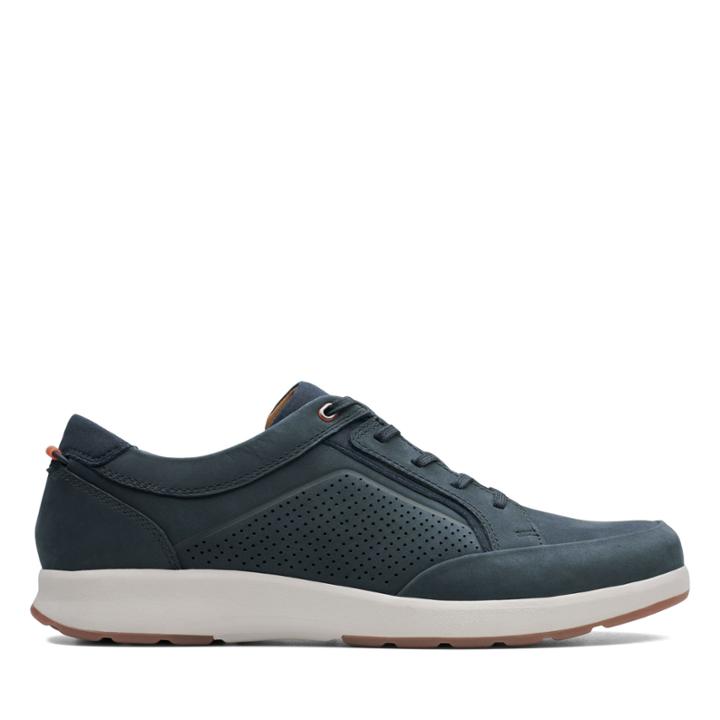 Clarks Un Trail Form - Navy Nubuck - Mens 9.5