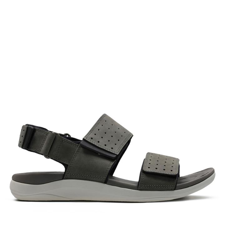 Clarks Garratt Active - Grey Nubuck - Mens 10
