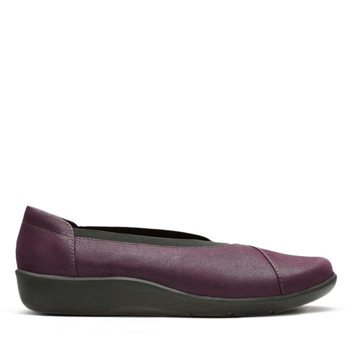 Clarks Sillian Holly - Aubergine - Womens 6.5