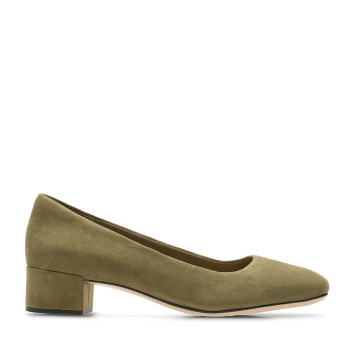 Clarks Orabella Alice - Khaki Nubuck - Womens 8
