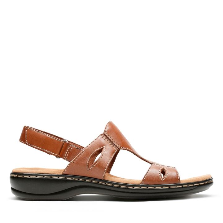 Clarks Leisa Lakelyn - Tan Leather - Womens 7