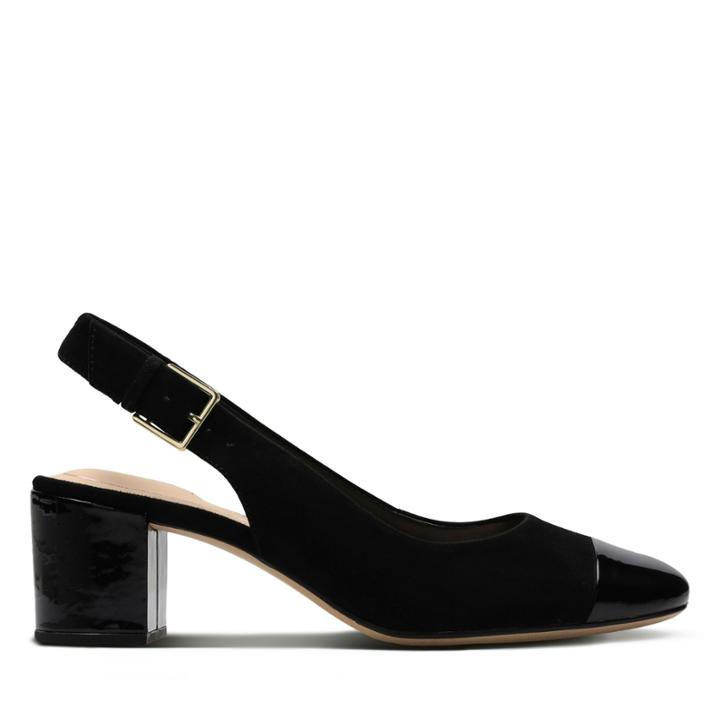 Clarks Orabella Meg - Black Combi Suede - Womens 8